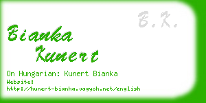 bianka kunert business card